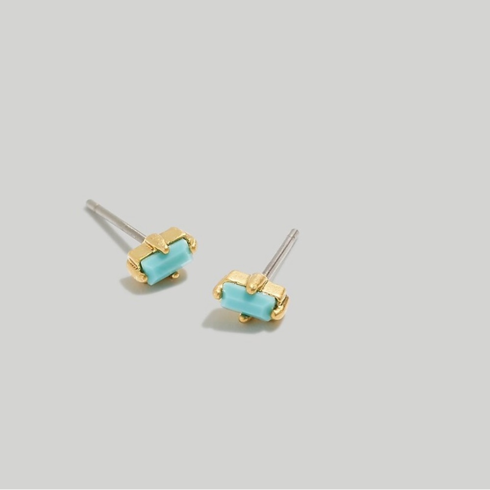 Madewell Turquoise pronged stud earrings